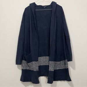 Barefoot Dreams CozyChic Lite Cardigan Hooded Size M Soft Cabin Loungewear